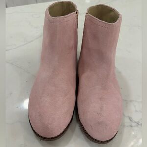 Janie and Jack Pink Suede Girls riding boot bootie size 3